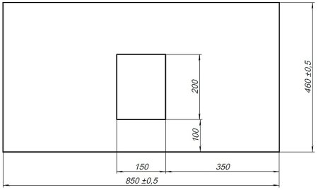 Столешница под раковину Allen Brau Infinity 85 1.21011.G Графит 