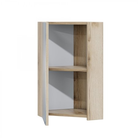 Зеркало-шкаф угловой СаНта Сатурн 32, дуб австрийский 