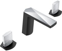 Смеситель для раковины Boheme Venturo 150-BCR-TOUCH Черный матовый Хром