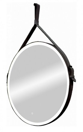Зеркало Art&Max Milan AM-Mil-1000-DS-F-Nero черный ремень 