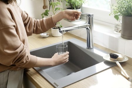 Смеситель для кухни Hansgrohe Zesis M33 74804670 Черный матовый 