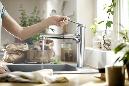 Смеситель для кухни Hansgrohe Zesis M33 74804670 Черный матовый 