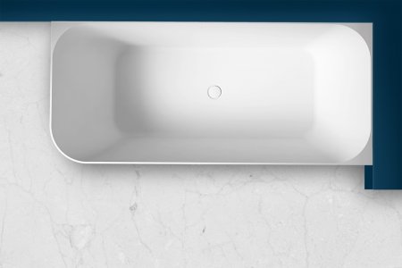Ванна из искусственного камня ABBER Stein AS9621-1.7 R белая матовая 