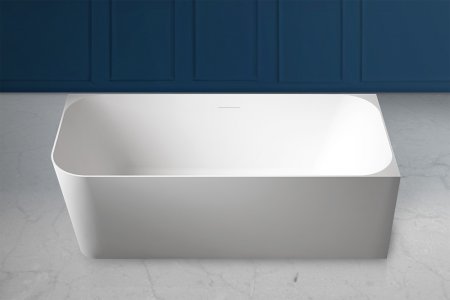 Ванна из искусственного камня ABBER Stein AS9621-1.7 R белая матовая 