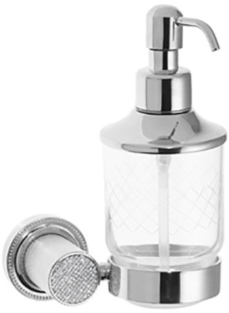 Дозатор для жидкого мыла Boheme Royal Cristal 10932-CR Хром 