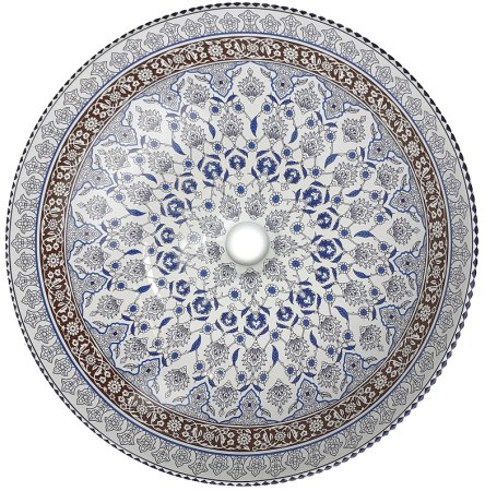 Раковина-чаша Bronze de Luxe Марракеш 40 1008 Белый глянец с декором 