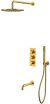 Душевая система Whitecross Y brushed gold YSET11GLB с термостатом Брашированное золото 