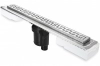 Душевой лоток Berges B1 Antik 700 091025 с решеткой Хром глянец