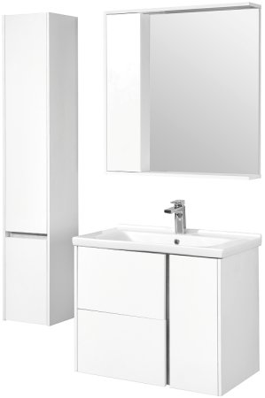 Шкаф пенал Aquaton Стоун 30 L1A228403SX01L подвесной Белый 