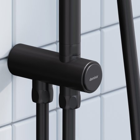 Душевая система Damixa Merkur 940000300 Черная матовая 