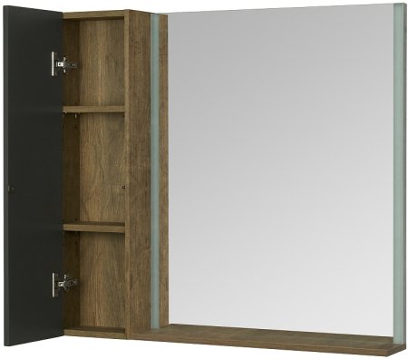 Подвесной шкаф Aquaton Терра 24 1A247403TEKA0 Дуб кантри Антрацит 