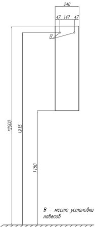 Подвесной шкаф Aquaton Терра 24 1A247403TEKA0 Дуб кантри Антрацит 