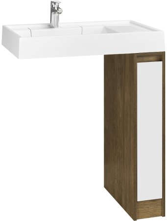 Тумба под раковину Aquaton Лондри 80 1A267101LHDY0 Дуб Кантри без фасада 