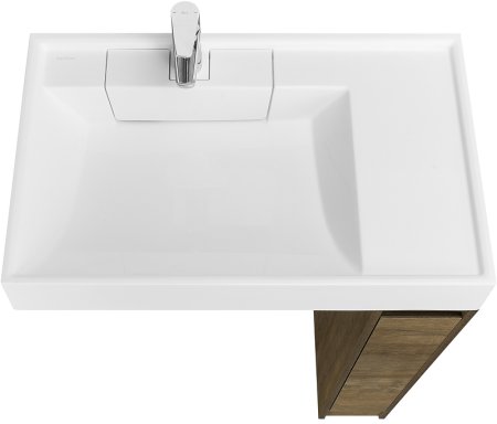 Тумба под раковину Aquaton Лондри 80 1A267101LHDY0 Дуб Кантри без фасада 