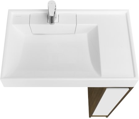 Тумба под раковину Aquaton Лондри 80 1A267101LHDY0 Дуб Кантри без фасада 