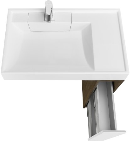 Тумба под раковину Aquaton Лондри 80 1A267101LHDY0 Дуб Кантри без фасада 