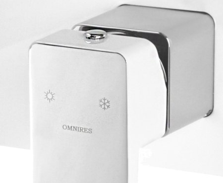 Смеситель Omnires Parma 7415 С ВНУТРЕННЕЙ ЧАСТЬЮ, для раковины, хром-белый 