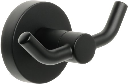 Двойной крючок для ванной FIXSEN COMFORT  BLACK FX-86005A, черный 