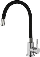 Смеситель для кухни Melana Elastico F610401B Сатин Черный