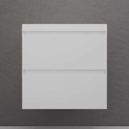 Тумба подвесная Style Line "Манхэттен 60" ЭМАЛЬ под ASTI 60 2 ящика PLUS белый матовый 