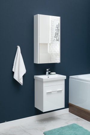 Тумба с раковиной Aquanet Августа 50 (Moduo Slim) белый 