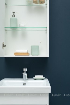 Тумба с раковиной Aquanet Августа 50 (Moduo Slim) белый 