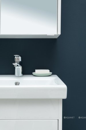 Тумба с раковиной Aquanet Августа 50 (Moduo Slim) белый 
