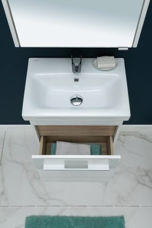 Тумба с раковиной Aquanet Августа 50 (Moduo Slim) белый 