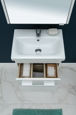 Тумба с раковиной Aquanet Августа 50 (Moduo Slim) белый 