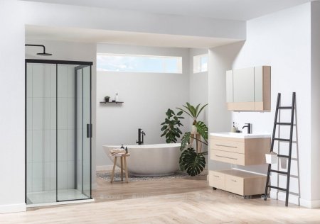 Зеркало-шкаф Aquanet Нота 100 светлый дуб 