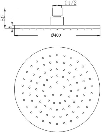 Верхний душ Migliore Latino 29682 Золото 