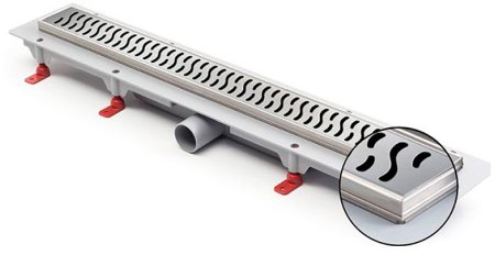 Душевой лоток Azario AZ-CH 750 HN с рамкой и решеткой Harmony 