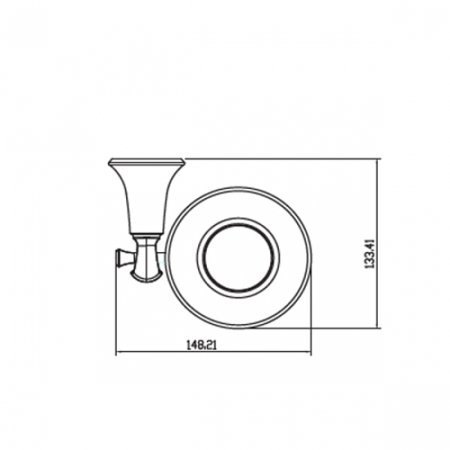 Мыльница Kaiser KH-4003 Бронза 