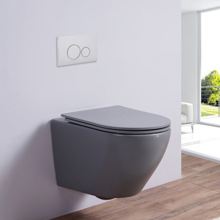 Унитаз подвесной CeramaLux 2197Grey 