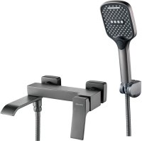 Смеситель для ванны Shevanik S4002T, оружейная сталь