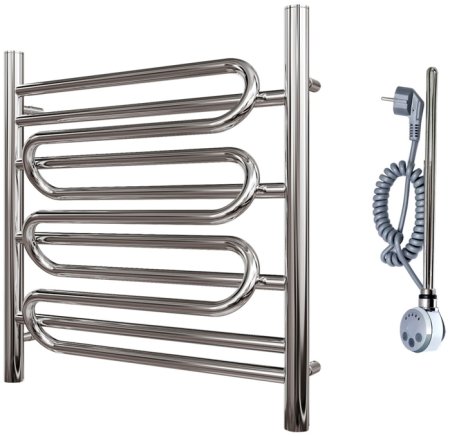 Электрический полотенцесушитель Point Юпитер Премиум PN01156SE П5 500x600 левый/правый Хром 