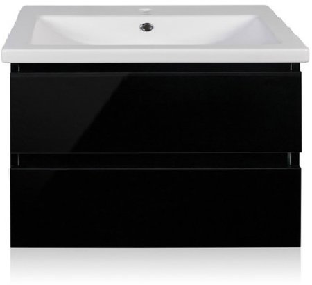 Тумба под раковину Style Line Даймонд 80 Люкс Plus подвесная Белый глянец 