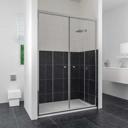 Душевая дверь в нишу RGW Classic CL-10 130x185 стекло прозрачное 
