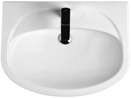 Тумба с раковиной Style Line Эко Фьюжн 24 65 ЛС-00002285 Белая глянцевая 