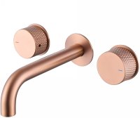 Смеситель для раковины Abber Wasser Kreis AF81122MRG Розовое золото матовое