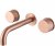 Смеситель для раковины Abber Wasser Kreis AF81122MRG Розовое золото матовое 