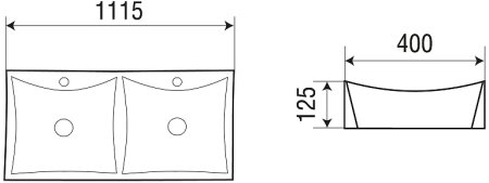 Раковина WeltWasser Elbach 2216 112 10000004587 двойная Белый глянец 
