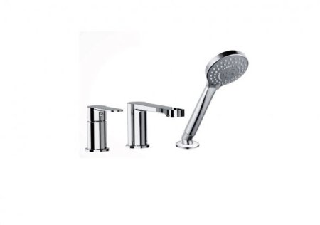Смеситель для ванны на 3 отверстия Aquanet Passion AF300-63С 