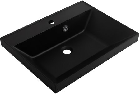 Раковина из искусственного камня BelBagno BB600/450-LV-ART-AST-NERO 