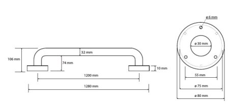 Поручень Bemeta Help program 301101202 