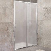 Душевая дверь BelBagno Unique 115 UNIQUE-BF-1-100/115-P-Cr профиль Хром стекло рифленое