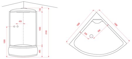 Душевая кабина Arcus AS-110 