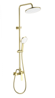 Душевая система WONZON & WOGHAND, Брашированное золото (WW-B3200-BG)