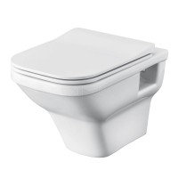 Унитаз подвесной Santek Лайн 1WH501574 с горизонтальным выпуском, безободковый