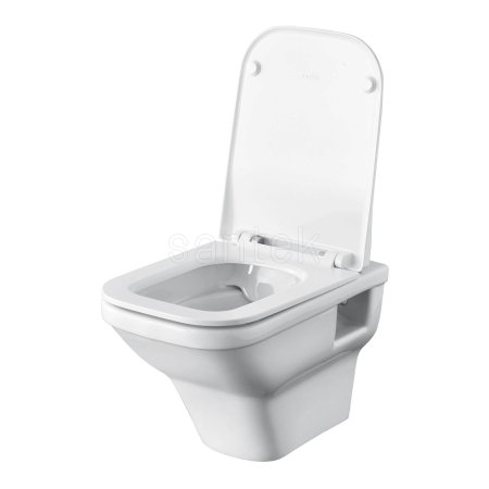 Унитаз подвесной Santek Лайн 1WH501574 с горизонтальным выпуском, безободковый 